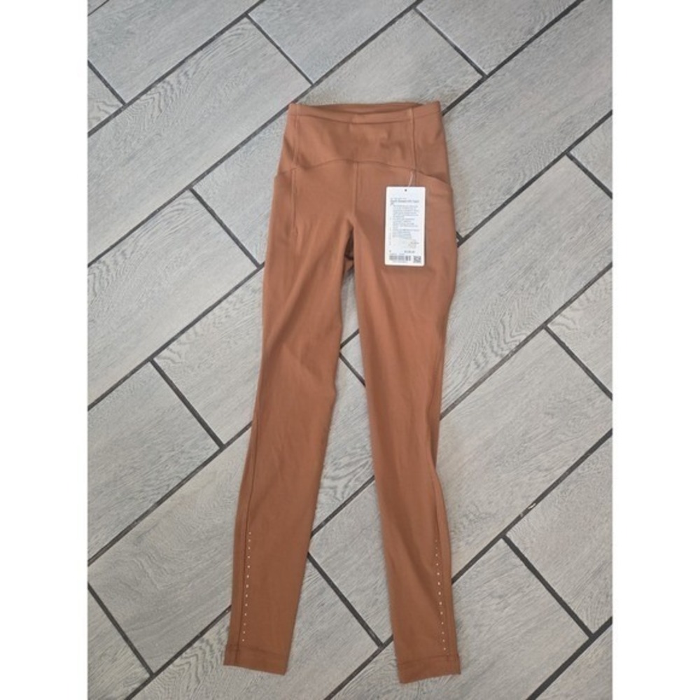 NWT Lululemon Swift Speed HR Copper Brown Running Leggings Womens-0